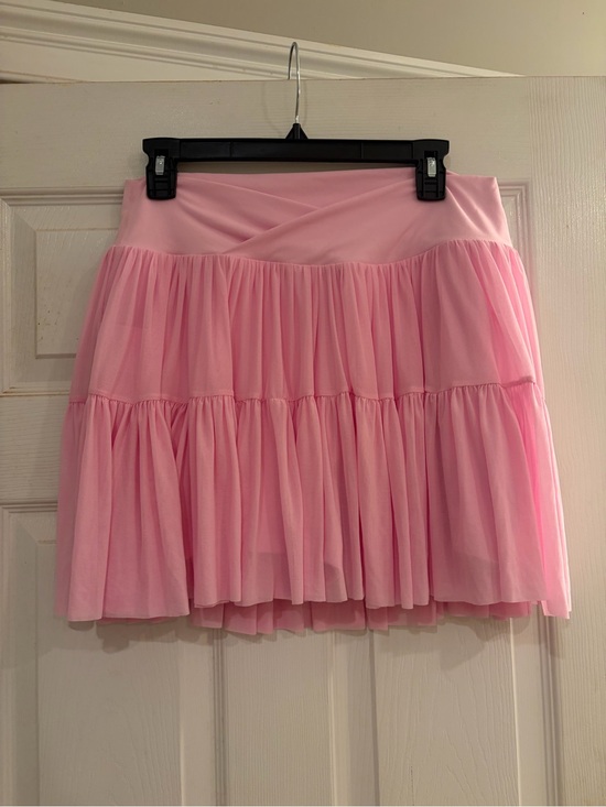 Dresses & Skirts - Women's Pink Tiered Mini Athletic Skirt
